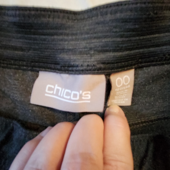 Chico’s Women’s Gray Stretch Soft Pants Size 00 (2) C17 - Picture 2 of 8